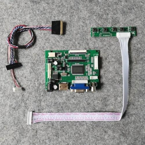 Laptop WLED 60Hz VGA+AV 40-Pin LVDS LCD controller drive board 1366*768 DIY kit For LTN156AT03/LTN156AT09/LTN160AT06 screen