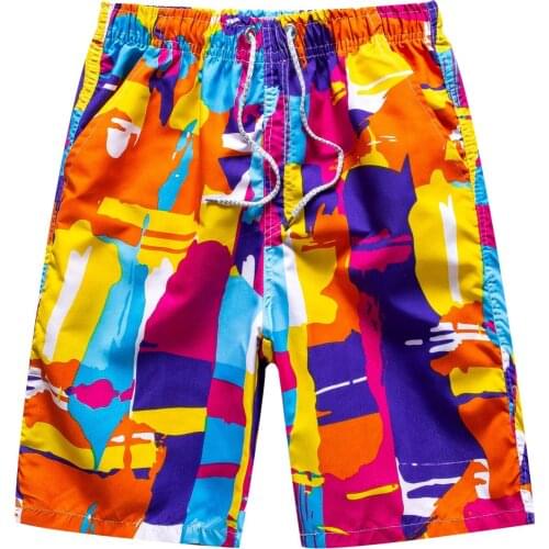 New Arrivals Summer Men Board Shorts Casual Pants Quick Dry Beach Shorts Drawstring Waist Bermuda Shorts Board Short Clothing