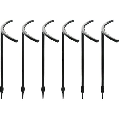 Garden Flower Support Anti-falling Bracket For Small Plants Semi-circular Lengthened 6pcs Semicircle Plastic Plant Cages