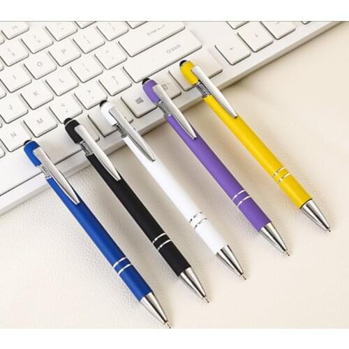Ballpoint Pen Black Blue Ink School Office Student Exam Signature Pens For Writing Stationery Supply Free Custom Logo 100pcs/Lot