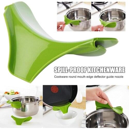 Silicone Pour Soup Anti-spill Deflector Soup Funnel Kitchen Gadgets Tool XHC88