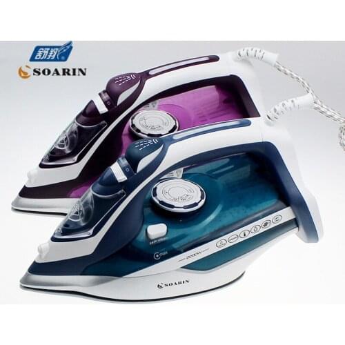 SOARIN Iron Steam Wire Iron Electric Steam Iron for Clothes Flatiron Plancha Vertical Ironing Steam Generator Polaris Iron