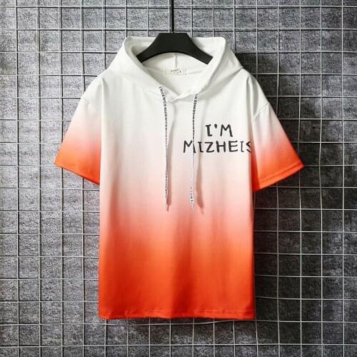 2020 Summer Womens T Shirt Gradient Color Short Sleeve print Streetwear Tops Tee Female Casual jogging Harajuku T-Shirt Women