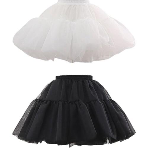 Women Puffy Tutu Girls Cosplay Lolita Adjustable Violence Petticoat Fishbone Skirt Support