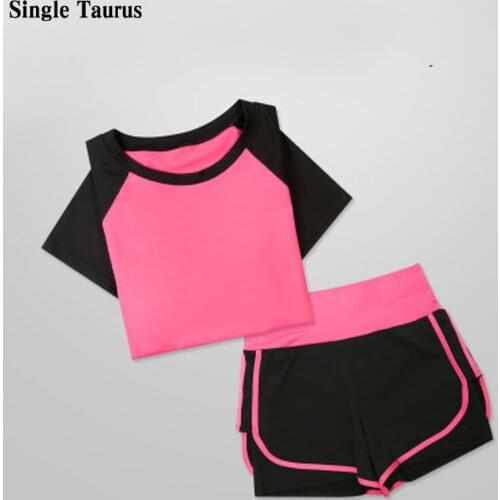 Two Piece Set Tracksuit Women Short Sleeve T Shirt + Shorts Women Sets Clothes Causal Summer Jogging Femme Chandal Mujer Outfits