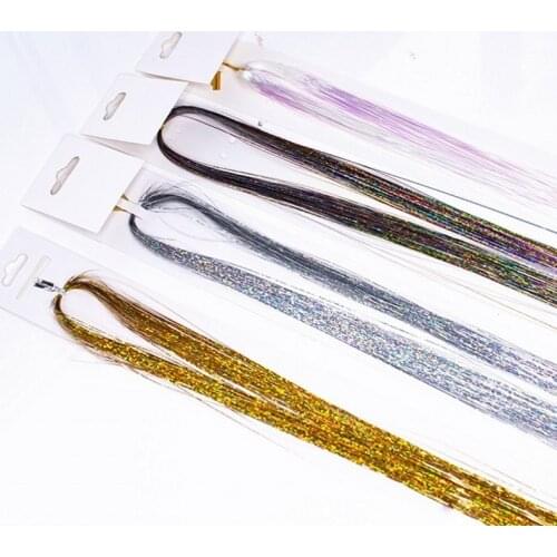 10pcs/Lot Nail Magic Laser Color Silk Thread 5 Colors Gradient Ultra-fine Gold & Silver DIY Wire Strip Holographic Sequins DPD32