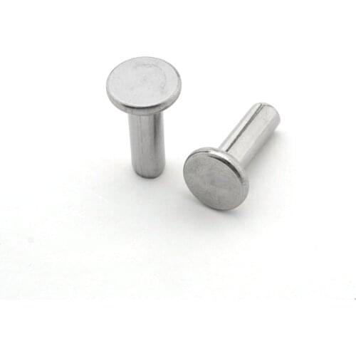 4pcs M10 stainless steel flat head rivets solid rivets household solid round cap decorative bolts length 20mm-50mm