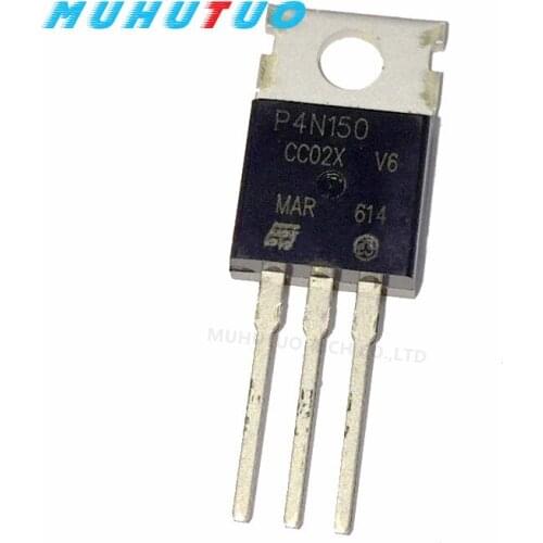 5PCS P4N150 TO220 STP4N150 MOSFET N-CH 1500V 4A TO-220