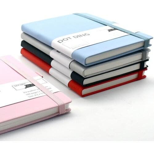 A5 Dotted Bullet Notebook Softcover 100 GSM/160 Pages Kawaii for Student Journal Diary Planner Stationery Office School Supplies