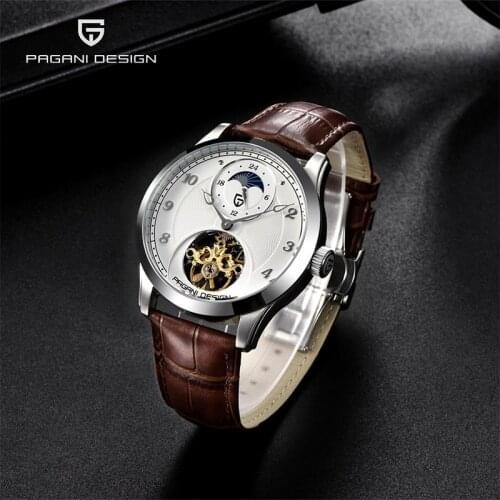 Pagani Design 2021 New Top Casual Fashion Mens Automatic Mechanical Watches Gyro Waterproof Moon Phase Watch Relogio Masculino