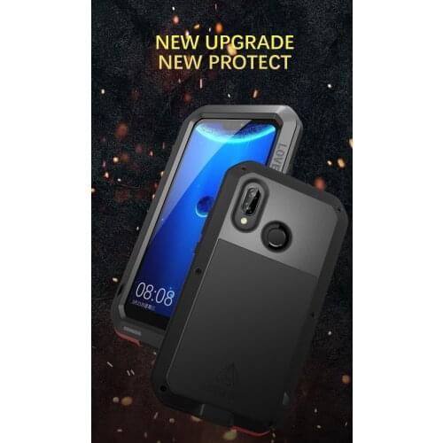 Gorilla Glass Film Gift) LOVE MEI Metal Case For Huawei P20 Lite Waterproof Shockproof Cover For Huawei Nova 3e Cover Capa 5.84