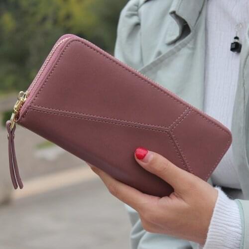 Long Pu Leather Women Wallet Wristlet Women Purse Big Capacity Ladies Wallet Clutch Brand Designer Female Wallet Coin Purse