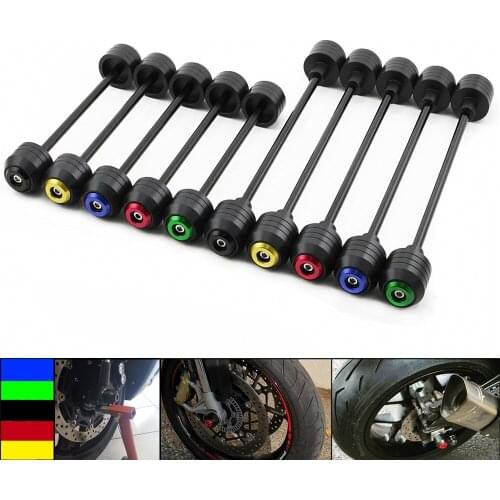 For YAMAHA YZF R1 YZF-R1 2012 2013 2014 Front Rear Wheel Slider Fork Axle Crash Protector Pad Swing Arm Guard POM NEW