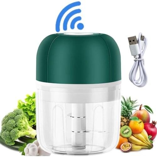 Electric Mini Food Chopper Garlic Vegetable Crusher USB Rechargeable Ginger Grinder Slicer Meat Blender Kitchen Gadgets Tools