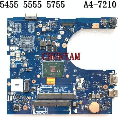 NEW AAL12 LA-C142P A4-7210 FOR DELL INSPIRON 15 5000 5555 5455 5755 laptop motherboard 100% tested CN-0799KM 799KM mainboard