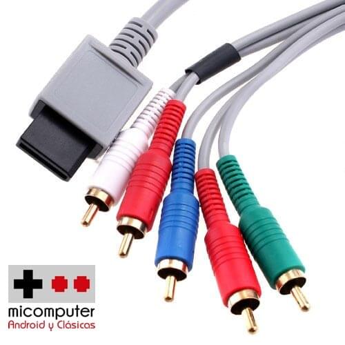 MicompuTer Cable video High Definition HD components Nintendo Wii, Wii OR. SHIPPING FROM SPAIN