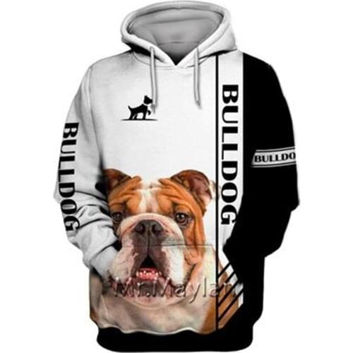 Personality Fashion Animal Pug 3D Printed Graphic Hoodie Men/Women Zip Hooded Streetwear Oversized Sweatshirt Harajuku Tops -A32