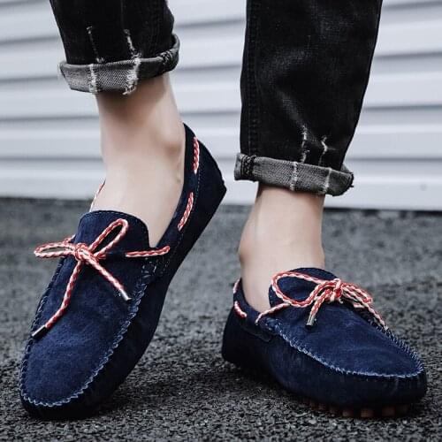 Autumn Large Size Men Shoes Comfortable Loafers Shoes Woven Lace-up Casual Shoes Light Outdoor Shoes Travel Shoes Small Size 38
