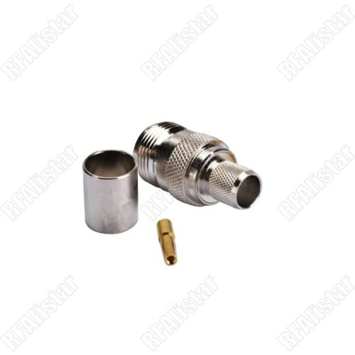 N Crimp Female Jack Straight Connector For LMR400 RG214 RG213 RG8 Coaxial Cable