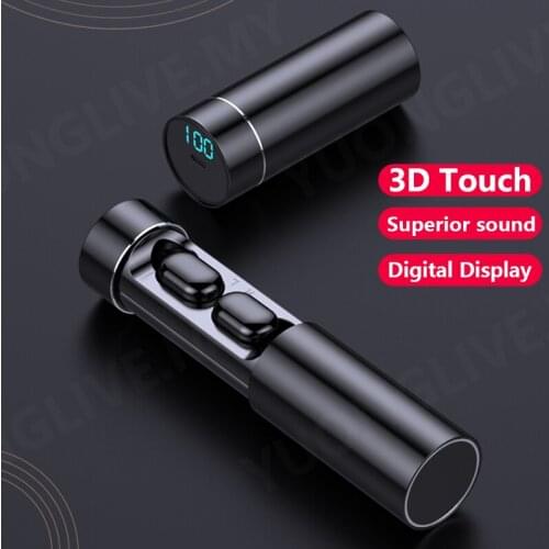 Bluetooth Earphone Original A6 TWS Wireless Earphone 3D Fingerprint Touch Superior Bass Stereo Sound Wireless Earbuds