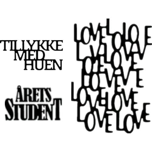 Letters Love Student Metal Cutting Dies Stencils For DIY Scrapbooking Photo Album Decorative Embossing Paper Cards Craft Die Cut