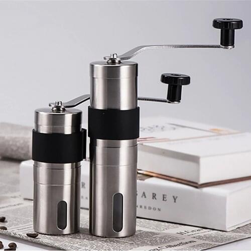 Manual Coffee Grinder 20/30g Washable Ceramic Core Stainless Steel Handmade Portable Coffee Bean Burr Grinders Mill Kitchen Tool