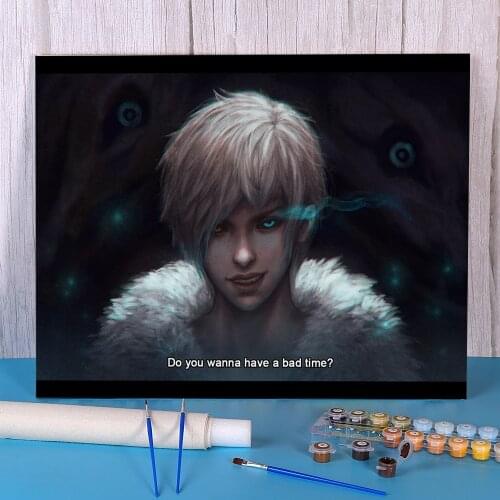 Cartoon Girl Woman DIY Paint By Numbers Kit Acrylic Paints 50*70 Picture By Numbers Photo Home Decoration For Kids Art