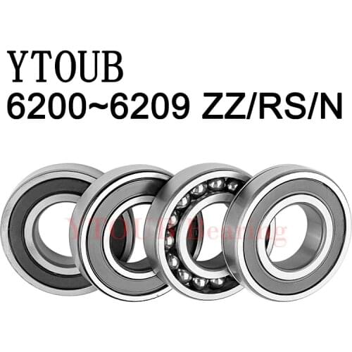 YTOUB Deep groove ball подшипники 6200 6201 6202 6203 6204 6205 6206 6207 6208 6209 ZZ Z RS 2RS RZ 베어링 Chrome Steel bearing