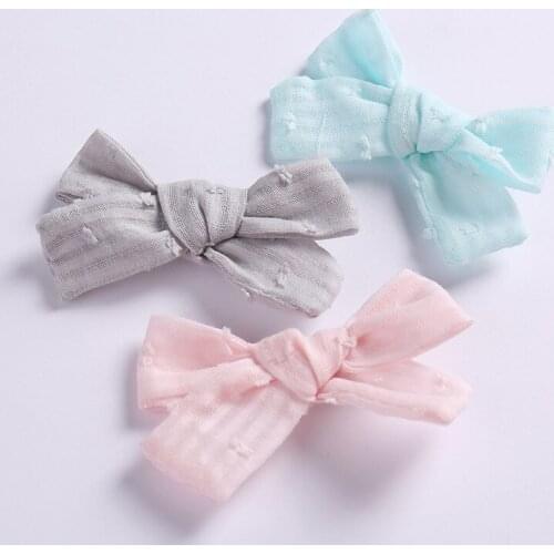 Fabric bow Clips Hair bow Hair Clips Hair Barrettes Boutique Cloth Hairbow Hairgrips Kids Girls Headwear Hair Accessories