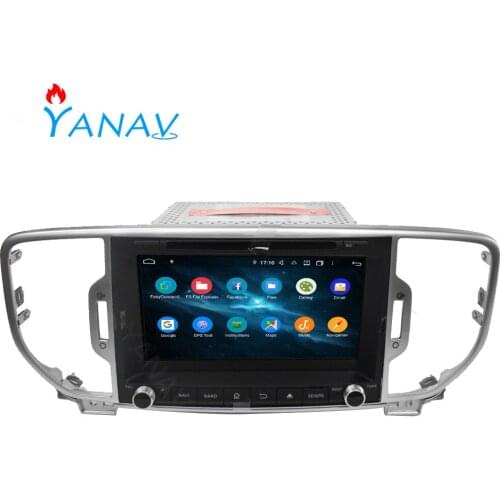 2 DIN Car autoradio audio Android stereo receiver For KIA Sportage 2016 touch screen car GPS navigation video audio dvd player
