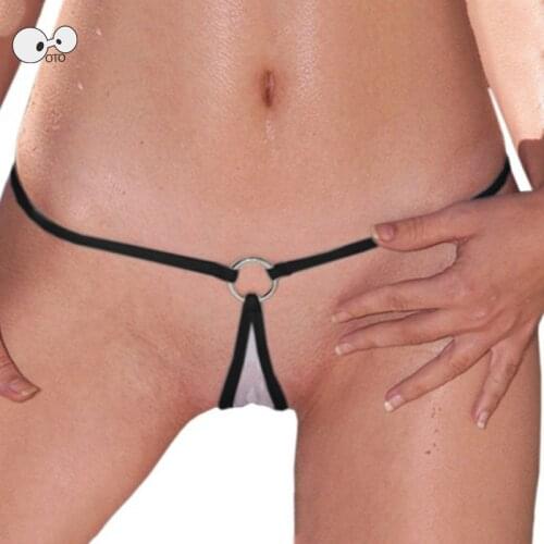 2020 Mesh Transparent Mini G-strings Micro Bikni Thongs Women Sexy Swimwear Bottoms See Through T Back Clubwear Panties Lingerie