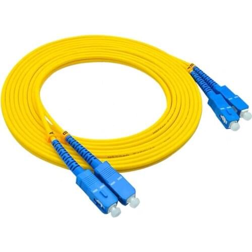 5PCS/Lot 1M-15 Meters SC/UPC - SC/UPC Fiber Patch Cord FTTH Duplex Single Mode Cable Length OR Other Connector Can BE Customized