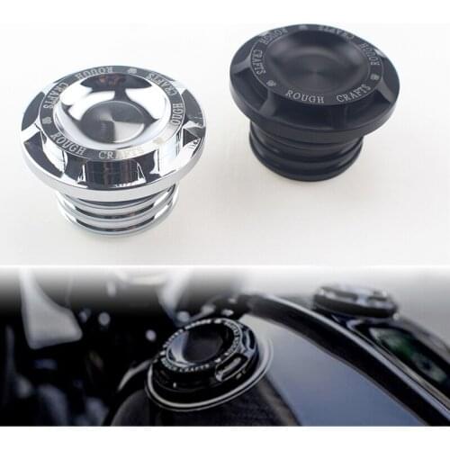 Motorcycle CNC Aluminum Rough Crafts Gas Tank Cover Fuel Tank Cap For Harley Sportster Dyna Touring Softail XL 883 1200