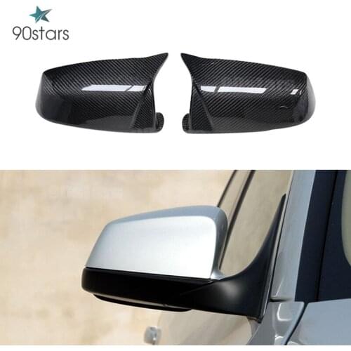 Real Carbon Fiber Car Side Rearview Mirror Cover 51167187431 51167187432 for BMW F10 F11 E60 E61 F01 F02 E63 E64 F12 F13 LCI