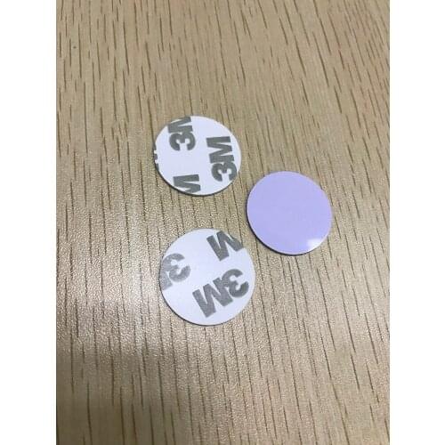 Wholesale 1000pcs/lot 125KHz T5577 Rfid Coin Tags Contactless Smart Stickers 20mm diameter 3M Adhesive
