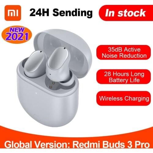 Global Version Xiaomi Redmi Buds 3 Pro TWS Bluetooth Earphone IPX4 Waterproof 69mm Game Low Delay 35dB ANC Redmi AirDots 3 Pro