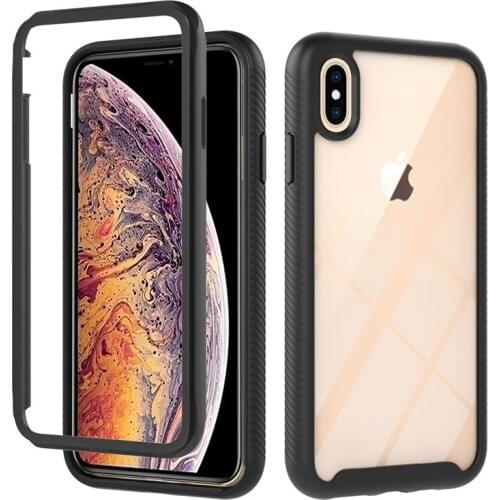 For iphone XS MAX Case 360° Totally Protection Cover For iphone XR XS X XSMax Shockproof Phone Case Transparent Back Cover Capa