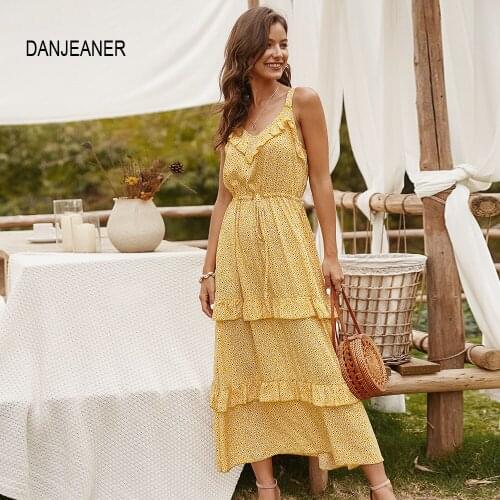 DANJEANER Sleeveless Summer Dresses