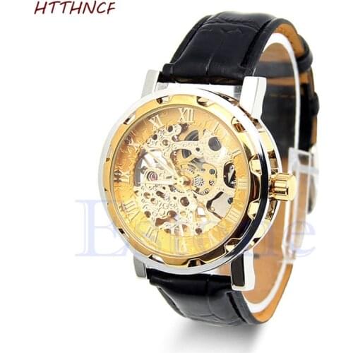 HTTHNCF Men's Watch With Leather Strap