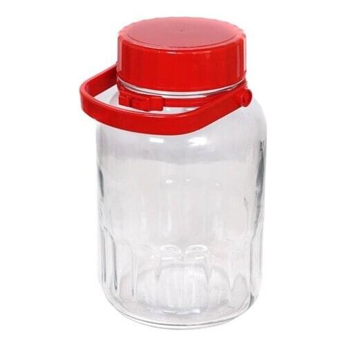 Modern Pasabahce storage Container With Lid-Pickle Jar 4Lt organizer storage box органайзер rangement коробка для хранения