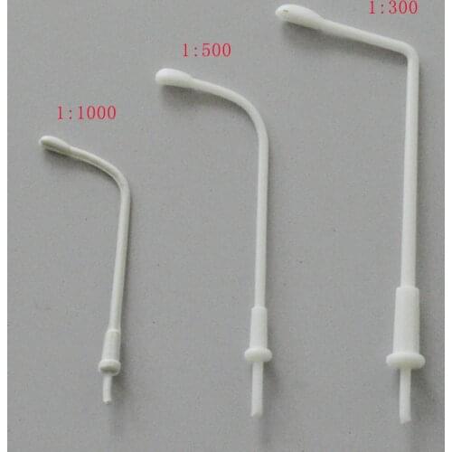 100pcs 1:300/1000 Scale Model Street Light Layout Toys Railway Side Lamp Post White Architectural Model Landscape Materials Kits