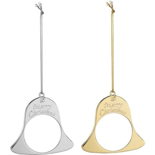 2021 New Christmas Tree Bell Pendant Identification Tag Sublimation Keychains Blank