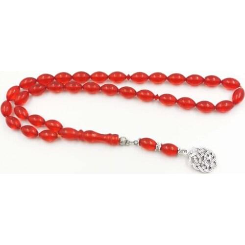 New arrivals Red Tasbih 33 beads Islamic rosary muslim prayer beads Misbaha Accessories gift arabic fashion jewelry Bracelets