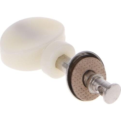 New White 4Pcs Ukulele Strings Tuning Pegs Pin Machines Tuners Friction Ukelele E56D