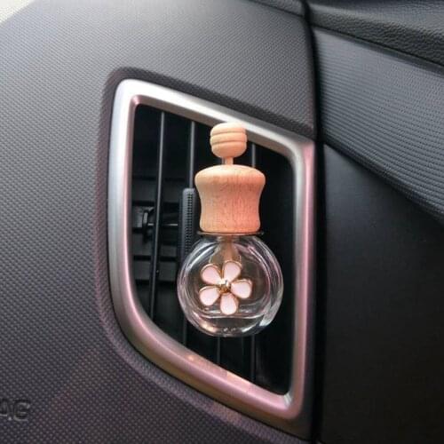 Vent Outlet Ornament Air Freshener for Essential Oil Dispenser Empty Glass Bottle Car Clip Fragrance Bottle For Car Auto