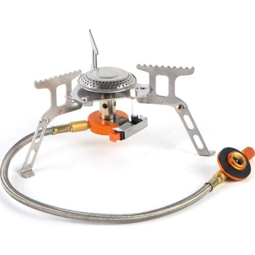 Outdoor Camping Stove Split Gas Stove Simple Electronic Ignition Furnace Head for Cooking Picnic Camp Stove Camping Accessories