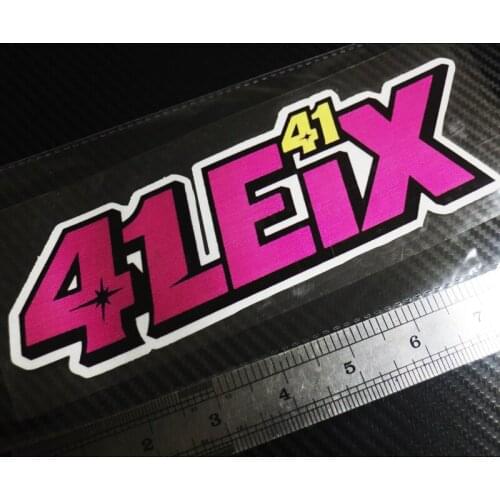 Sixsub 1PCS 41 EIX Aleix Rose Reflective stickers waterproof sunscreen