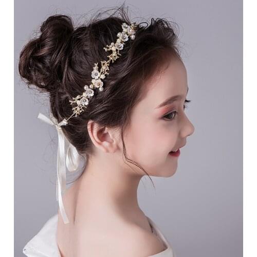 Wedding Ornament Headwear Fashion Girls Hairbands Kids Cute Flower Headband Birthday Party Girls Hair Accessories