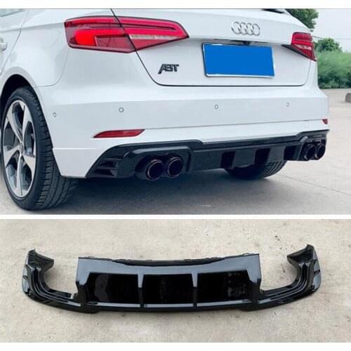 High Quality REAR BUMPER TRUNK LIP SPOILER DIFFUSER For Audi A3 S3 Sline RS3 Sportback Hatchback 2017 2018 2019 2020