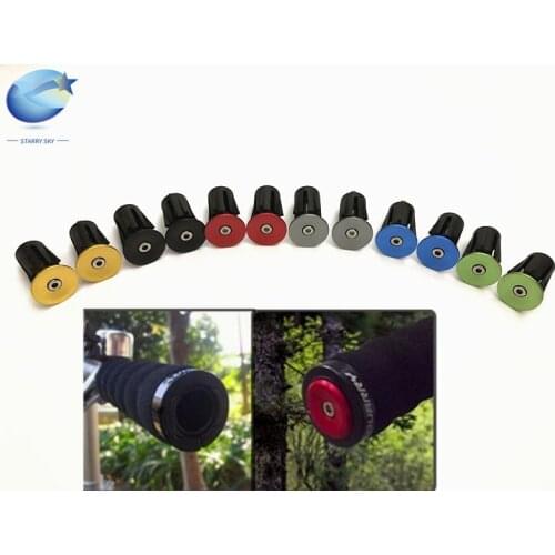 1Pair Road Bike Handlebar Plugs MTB Handlebar Stopper Aluminium Alloy Handle Bar Cap End Plug Handle Bicycle Grips Bicycle Parts